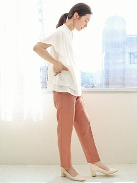 「フレアスリーブ」｜SocialGIRLさん（レディース・164cm）の春コーディネート