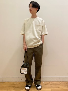 「BURLAP OUTFITTER」｜みよしさん（メンズ・167cm）の夏コーディネート