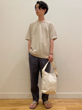 「BURLAP OUTFITTER」｜みよしさん（メンズ・167cm）の夏コーディネート