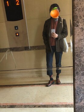 「spell editのアイテム（デニムパンツ、ブルー系）」を使った、蛇哥missingyouさん（レディース）の秋コーディネート