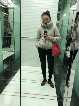 「the openのアイテム（その他シューズ、ブラウン系）」を使った、蛇哥missingyouさん（レディース）の冬コーディネート