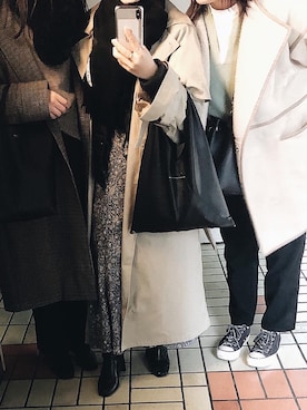 「LOWRYS FARM（ローリーズファーム）のストレッチヒールブーツ　851418（ブーツ）」を使った、renaさん（レディース・151cm）の春コーディネート