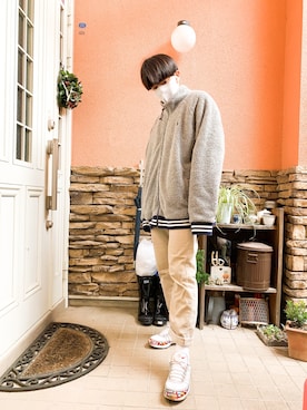 「POLO RALPH LAUREN（ポロ ラルフ ローレン）のアイテム（ジャケット/アウター、グレー系）」を使った、hijiriさん（メンズ）の冬コーディネート