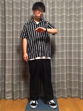 「黒パンツ」｜ゆうさん（メンズ・163cm）の秋コーディネート