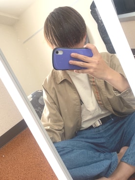 「MHL.」｜「アイテム（ブルゾン）」を使った、naoさん（メンズ・165cm）の春コーディネート