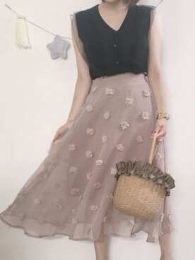 「アラサー母さんコーデ」｜yuikitiiiiさん（レディース・163cm）の夏コーディネート