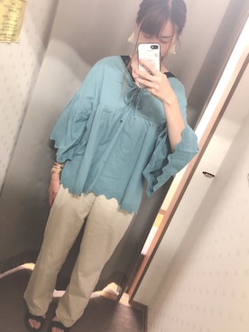 「TORY BURCH（トリーバーチ）のアイテム（腕時計）」を使った、riorio0116さん（レディース・161cm）の夏コーディネート