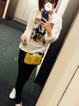 「JIMMY CHOO（ジミーチュウ）のアイテム（その他シューズ）」を使った、ちぃさん（レディース・152cm）の春コーディネート