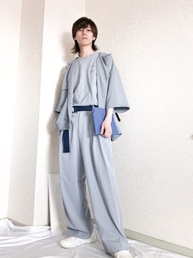 「JOINT WORKS（ジョイントワークス）のアイテム（パンツ）」を使った、おとなしさん（メンズ・174cm）の夏コーディネート