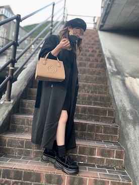 「one way（ワンウェイ）のアイテム（ワンピース/ドレス）」を使った、maimai︎︎☺︎さん（レディース・156cm）の冬コーディネート