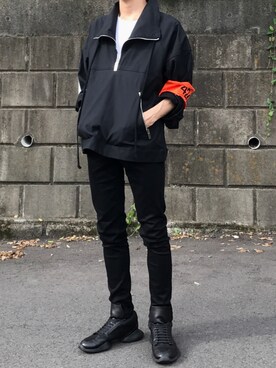 「RICK OWENS」｜「アイテム（その他トップス）」を使った、N7さん（メンズ・181cm）の夏コーディネート