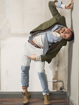 「アイテム（スーツジャケット）」を使った、The Bum Societyさん（メンズ・186cm・30代）の秋コーディネート