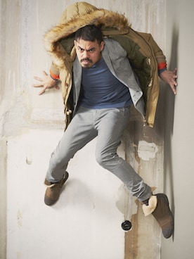 「Down Jacket 」｜「アイテム（その他）」を使った、The Bum Societyさん（メンズ・186cm）の秋コーディネート