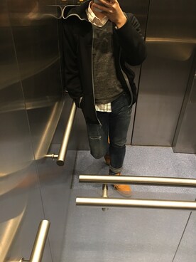 「working style」｜「アイテム（スウェット）」を使った、ClaoLさん（メンズ・175cm）の春コーディネート