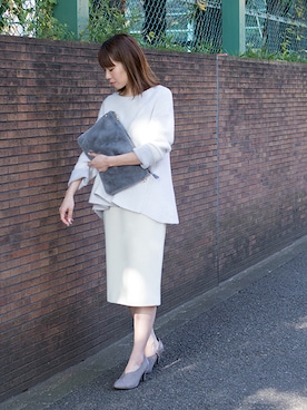 「アイテム（ブーティ）」を使った、NBB STAFF17さん（レディース・160cm）の冬コーディネート