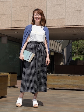 「スカーチョ」｜NBB STAFF17さん（レディース・160cm）の夏コーディネート