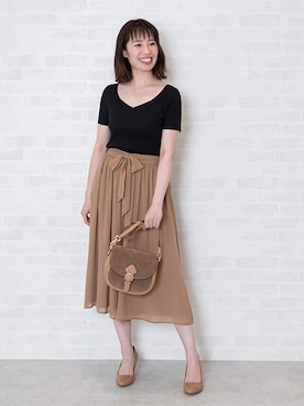 「スカーチョ」｜NBB STAFF17さん（レディース・160cm）の夏コーディネート