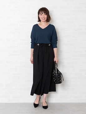 「ラメニット」｜NBB STAFF17さん（レディース・160cm）の秋コーディネート