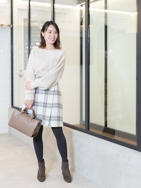 NBB STAFF17さん（レディース・160cm）の冬コーディネート