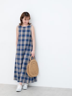 「NBB」｜「アイテム（ワンピース/ドレス）」を使った、NBB STAFF17さん（レディース・160cm）の春コーディネート