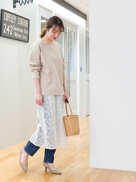 NBB STAFF17さん(レディース・160cm)の冬コーディネート