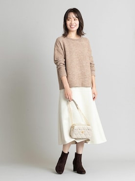 NBB STAFF17さん（レディース・160cm）の冬コーディネート