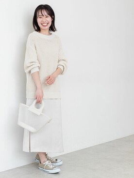 「ナロースカート」｜NBB STAFF17さん（レディース・160cm）の春コーディネート