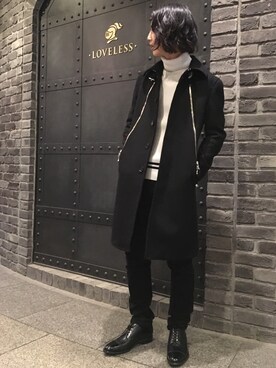 「モノートーン」｜佐伯さん（メンズ・170cm）の冬コーディネート