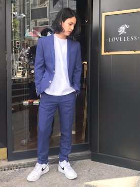 「カラージャケット」｜佐伯さん（メンズ・170cm）の春コーディネート