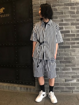 「SUPERTHANKS」｜佐伯さん（メンズ・170cm）の春コーディネート