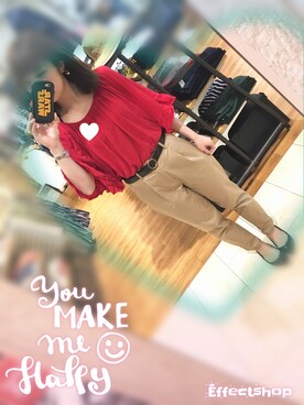 「LOWRYS FARM（ローリーズファーム）の８０ミコチノテーパードパンツ　744464 （チノパンツ）」を使った、akiさん（レディース・161cm）の春コーディネート