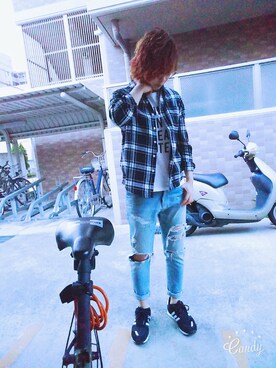 ぽぽにゃんさん（レディース・162cm）の夏コーディネート