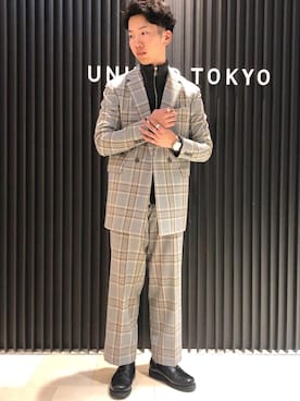 山浦俊介さん（メンズ・175cm）の冬コーディネート