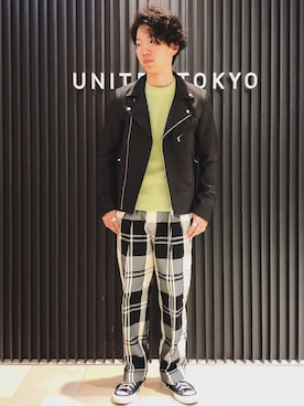 山浦俊介さん（メンズ・175cm）の春コーディネート