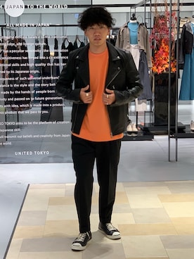 山浦俊介さん（メンズ・175cm）の夏コーディネート