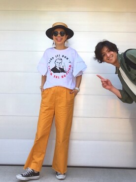 「Another Edition（アナザーエディション）のアイテム（アクセサリー）」を使った、naaaamiさん（レディース・158cm）の春コーディネート