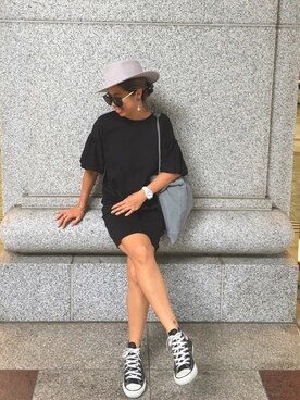 「coca（coca）（コカ）のアイテム（アクセサリー）」を使った、naaaamiさん（レディース・158cm）の夏コーディネート