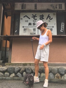 「coca（coca）（コカ）のアイテム（アクセサリー）」を使った、naaaamiさん（レディース・158cm）の夏コーディネート