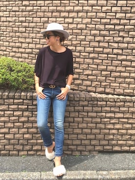 「coca（coca）（コカ）のアイテム（アクセサリー）」を使った、naaaamiさん（レディース・158cm）の夏コーディネート
