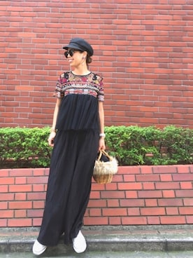 「coca（coca）（コカ）のアイテム（アクセサリー）」を使った、naaaamiさん（レディース・158cm）の秋コーディネート
