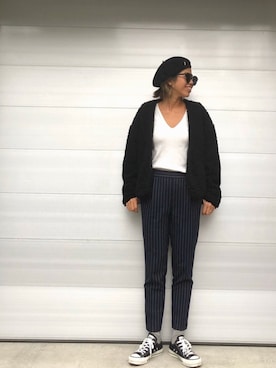 「CONVERSE（コンバース）の【CONVERSE】コンバース WOMENS ALLSTAR OX ウィメンズ オールスター ローカット（スニーカー）」を使った、naaaamiさん（レディース・158cm）の秋コーディネート