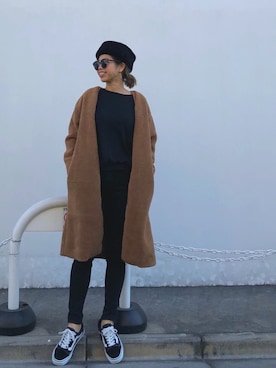 「アイテム（ピアス（両耳用））」を使った、naaaamiさん（レディース・158cm）の冬コーディネート