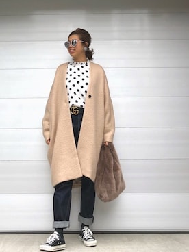 naaaamiさん（レディース・158cm）の冬コーディネート