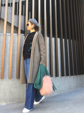 naaaamiさん（レディース・158cm）の冬コーディネート