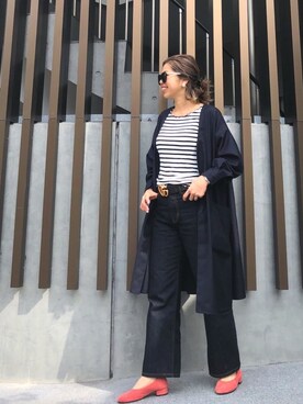 「AZUL ENCANTO（アズールエンカント）のアイテム（シャツ/ブラウス）」を使った、naaaamiさん（レディース・158cm）の春コーディネート