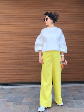 「folklore（フォルクローレ）のアイテム」を使った、naaaamiさん（レディース・158cm）の春コーディネート