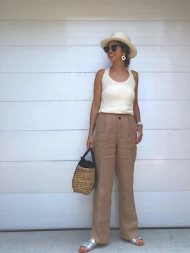 「Flea Store（フリーストア）のアイテム」を使った、naaaamiさん（レディース・158cm）の夏コーディネート