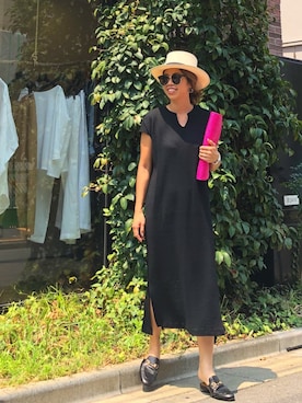 「GUCCI（グッチ）のアイテム（シューズ）」を使った、naaaamiさん（レディース・158cm）の夏コーディネート