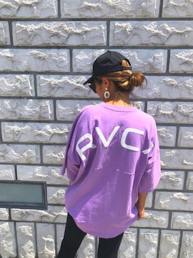 「RVCA（ルーカ）のアイテム」を使った、naaaamiさん（レディース・158cm）の夏コーディネート