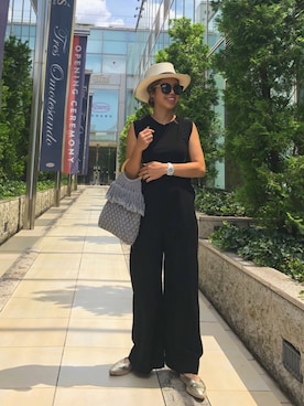 「JOURNAL STANDARD relume（ジャーナルスタンダード　レリューム）のアイテム（オールインワン・サロペット）」を使った、naaaamiさん（レディース・158cm）の夏コーディネート
